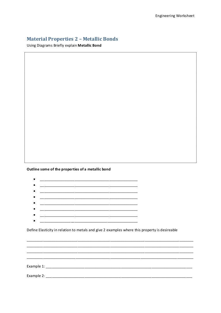 worksheet Teaching Transparency Worksheet Metallic Bonding properties 2 metallic bonds material bonds