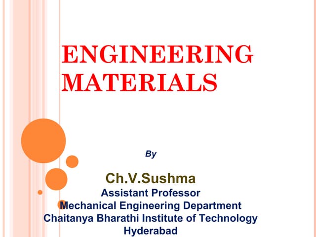 Engineering Materials