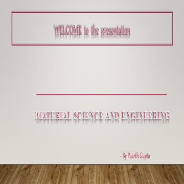 Material science