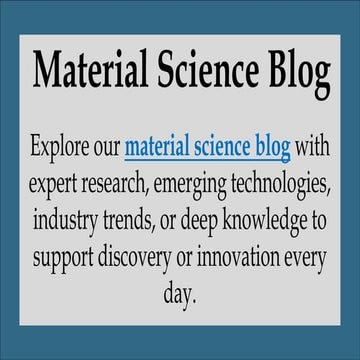 Material Science Blog | PDF