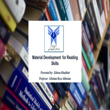 Materials development for readingskills 