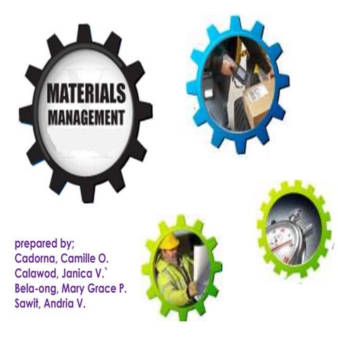 Materials management ppt
