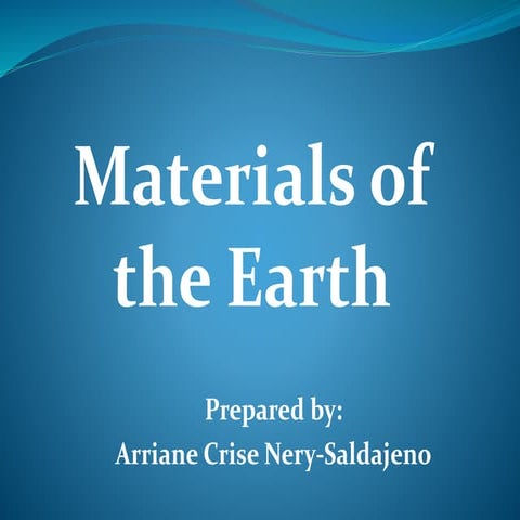 Materials of the earth