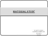 Material study(sand,clay,gravel,silt)