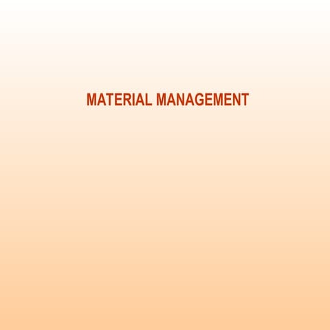 Materials &types of inventory important .