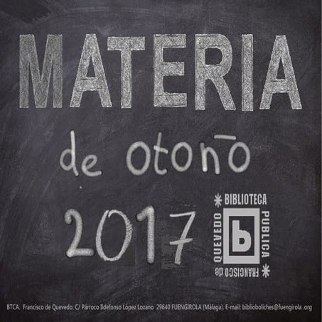 Materia otoño 2017