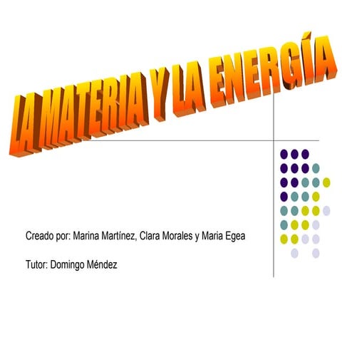 Materia Y Energia