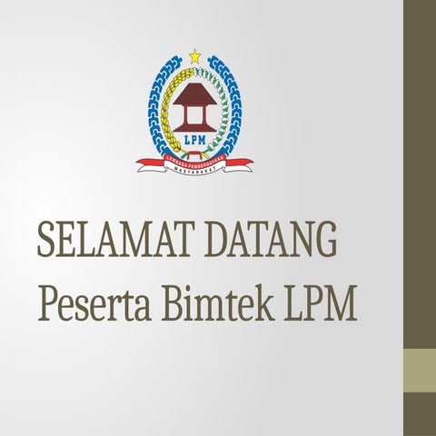 Lembaga Pemberdayaan Masyarakat Desa (LPMD) | PDF