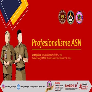MATERI CERAMAN PROFESIONALISME ASN LATSAR CPNS 2025 | PDF
