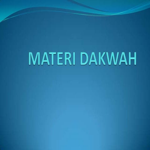 Materi Dakwah