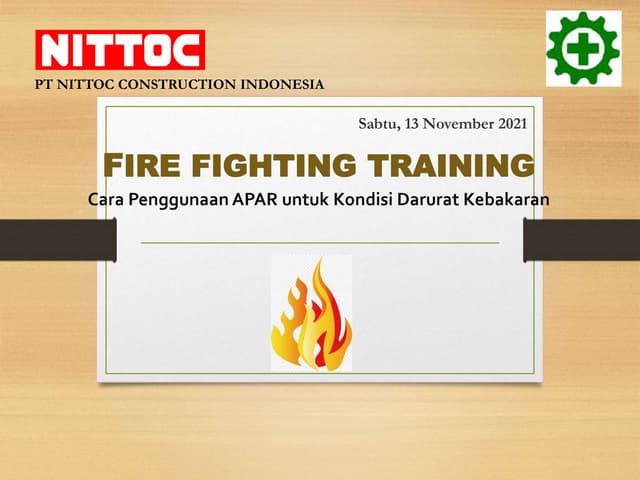 Fire drill - Latihan pemadam kebakaran | PPTX