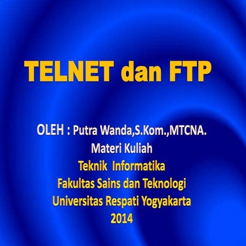 Materi ftp dan telnet