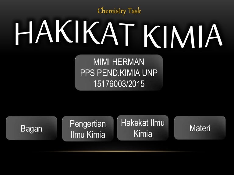 Materi Hakikat Ilmu Kimia