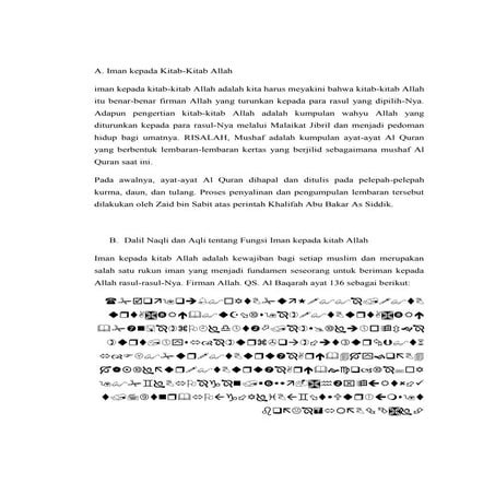 Materi iman kepada kitab allah