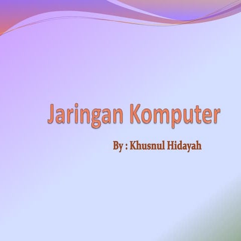 Materi jaringan komputer