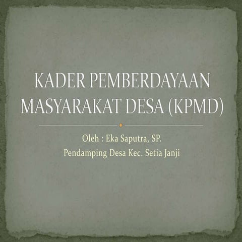 Materi kpmd