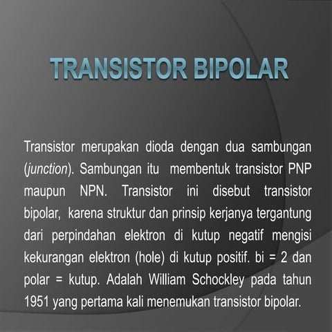 Materi Kuliah Transistor Ppt