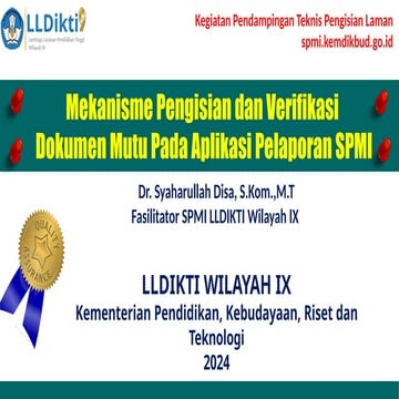 materi mekanisme ddfsdfpengisian dan veifikasi dokuen mutu pada aplikasi pela...