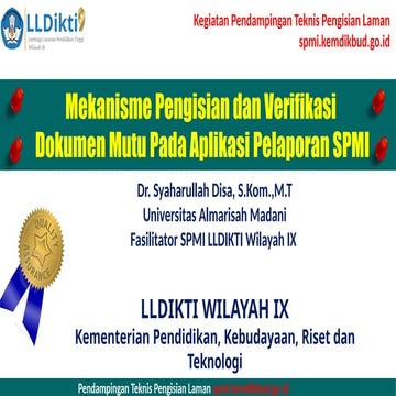 materi mekanisme ncb s spengisian dan veifikasi dokuen mutu pada aplikasi pel...