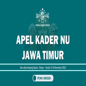 Materi Panlok_Apel Kader NU_Jatim Juaraa