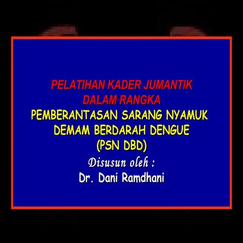 Materi Pelatihan Jumantik
