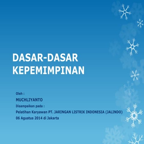 Materi pelatihan kepemimpinan