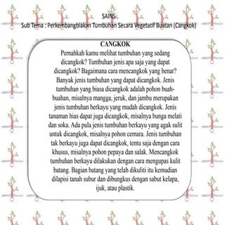 Materi pembelajaran sains mencangko...