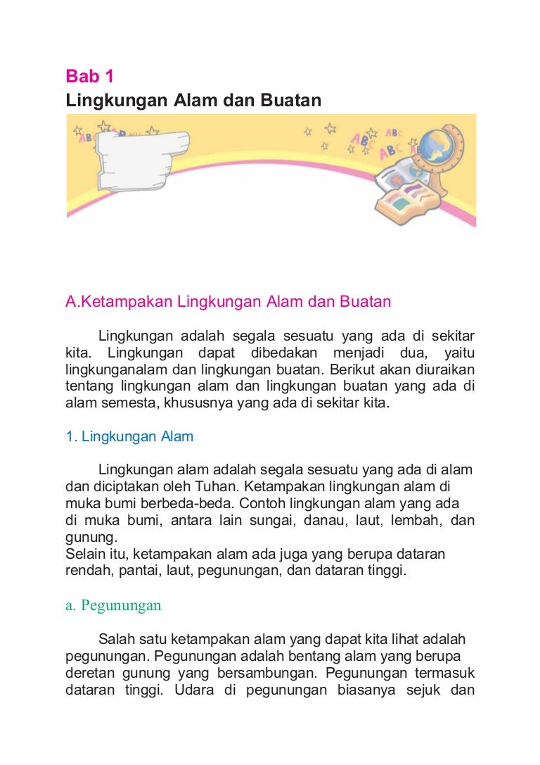Contoh Soal Ulangan IPS Kelas 3: Lingkungan Alam dan Buatan