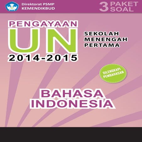 Materi Pengayaan UN Bahasa Indonesia SMP/MTs 2015