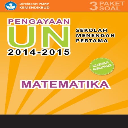 Materi Pengayaan UN Matematika SMP MTs 2015