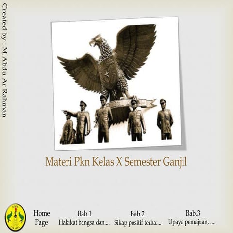 Materi pkn kelas x semester ganjil