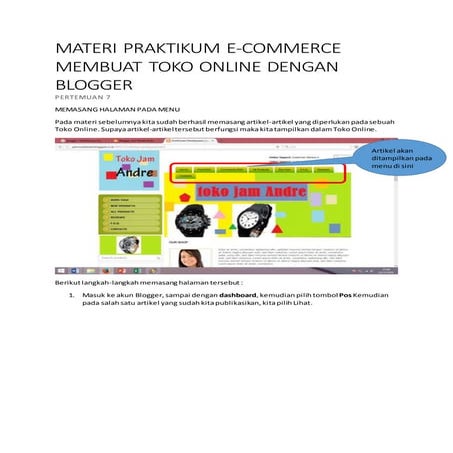 Materi praktikum e commerce vii