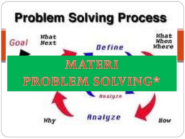 Materi problem solving askar