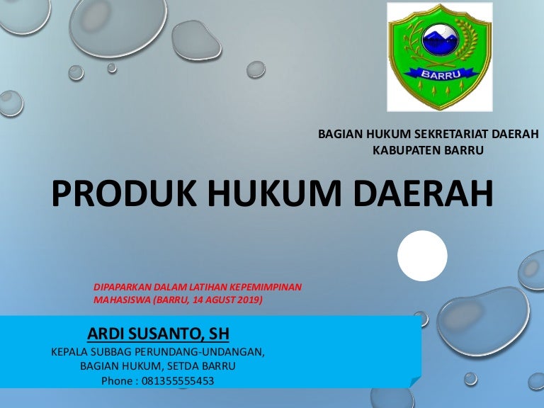 Produk Hukum Daerah