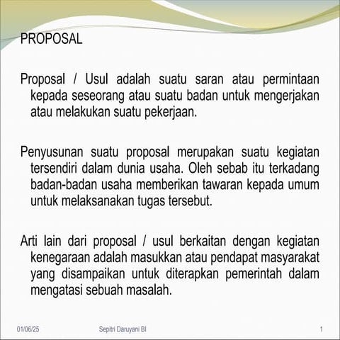 MATERI PROPOSAL PEMBUATAN PRPOPOSSAL AMAN