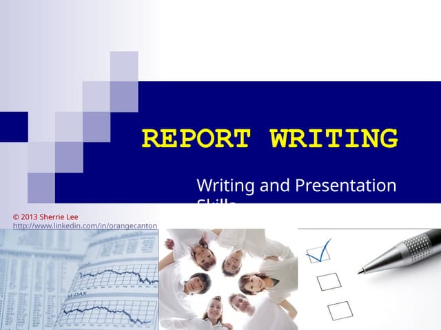 MATERI WRITING AND PRESENTING A REPORT .pptx