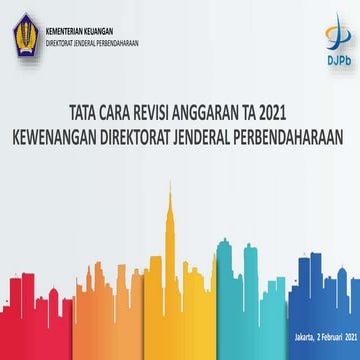 Tata Cara Revisi Anggaran Kewenangan Ditjen Perbendaharaan