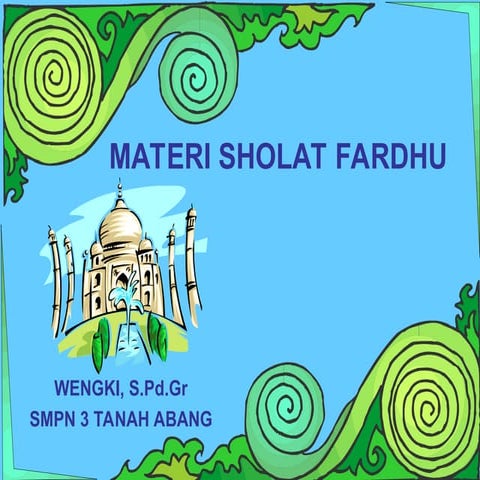 Materi ini sangat bermanfaat untuk kegiatan pesantren kilat di bulan ramadhan