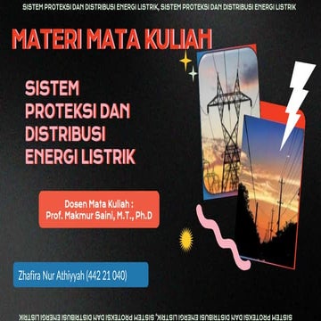 Materi Sistem Proteksi dan Distribusi Energi Listrik SAFIRA.pptx