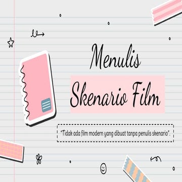 CONTOH MATERI PENULISAN SKENARIO FILM - PPT