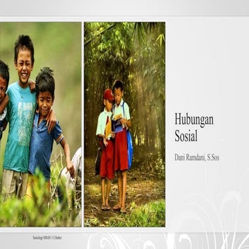 Materi sosiologi kelas x bab 2. hubungan sosial (kurikulum 2013 2)