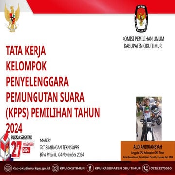 Tata Kerja Kelompok Penyelenggara Pemungutan Suara (KPPS) dalam Pemilu ...