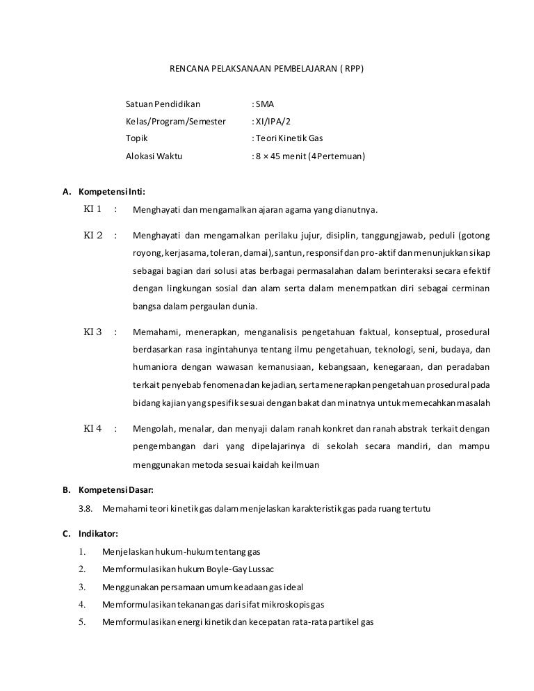 Materi Teori Kinetik Gas