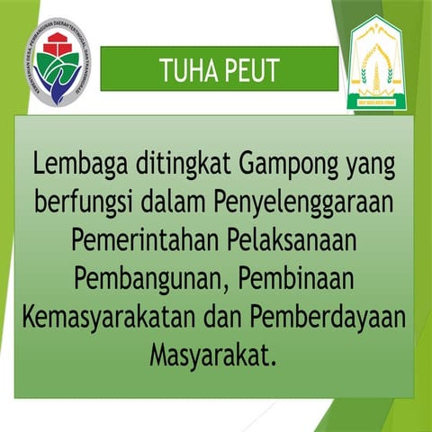 Materi Tuha Peut pada dinas pemberdayaan masyarakat dan gampong.pptx