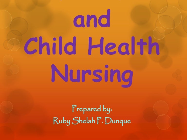 Maternal and child health nursing