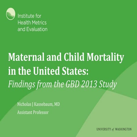 Maternal and Child Mortality in the United States