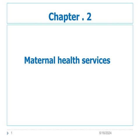 Maternal health service.pptx power point