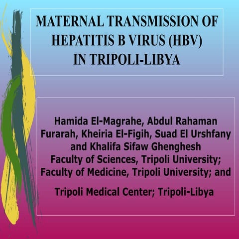 Maternal transmission of HBV-Libya