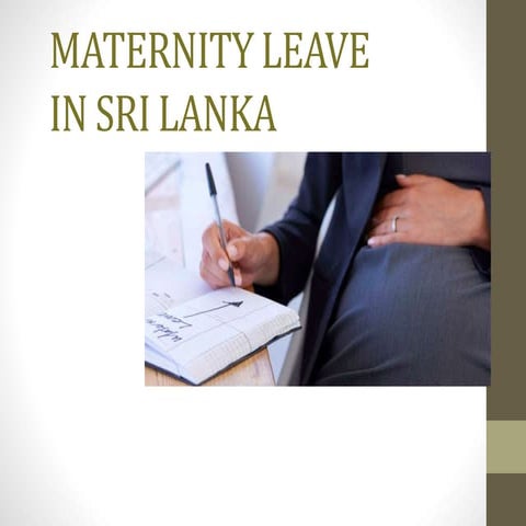 Maternity leave in Sri Lanka