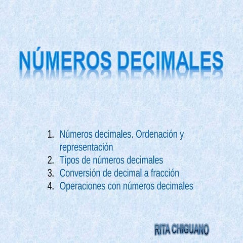Mates1º decimales | PPT